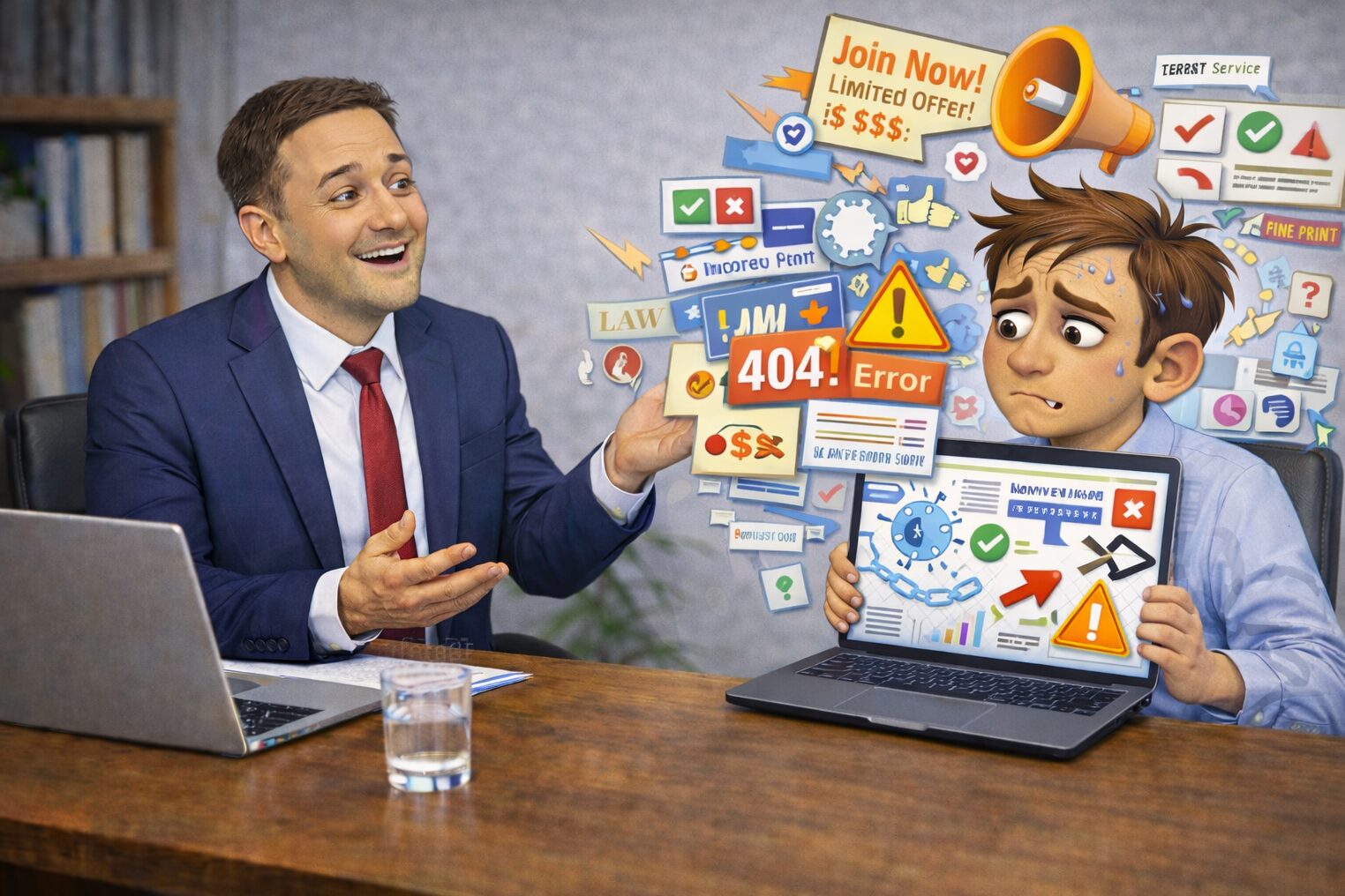 Why adviser websites lose prospects, diagram of trust, clarity, and next steps